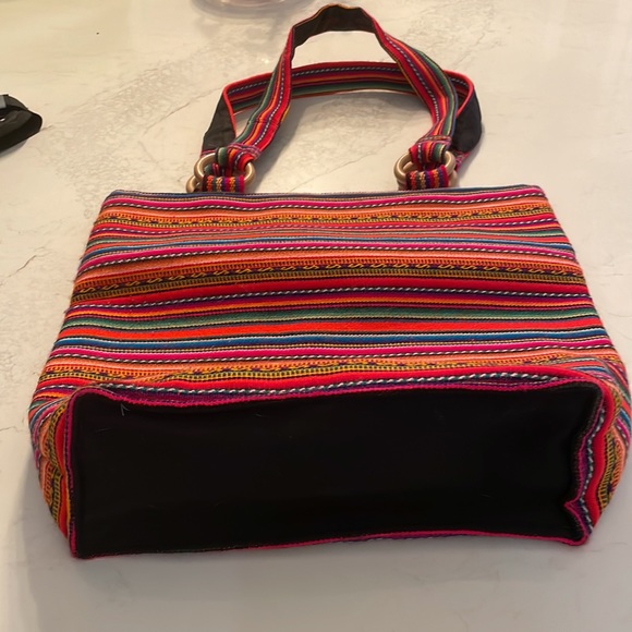 Multicolour beach bag from Mexico - Picture 4 of 8